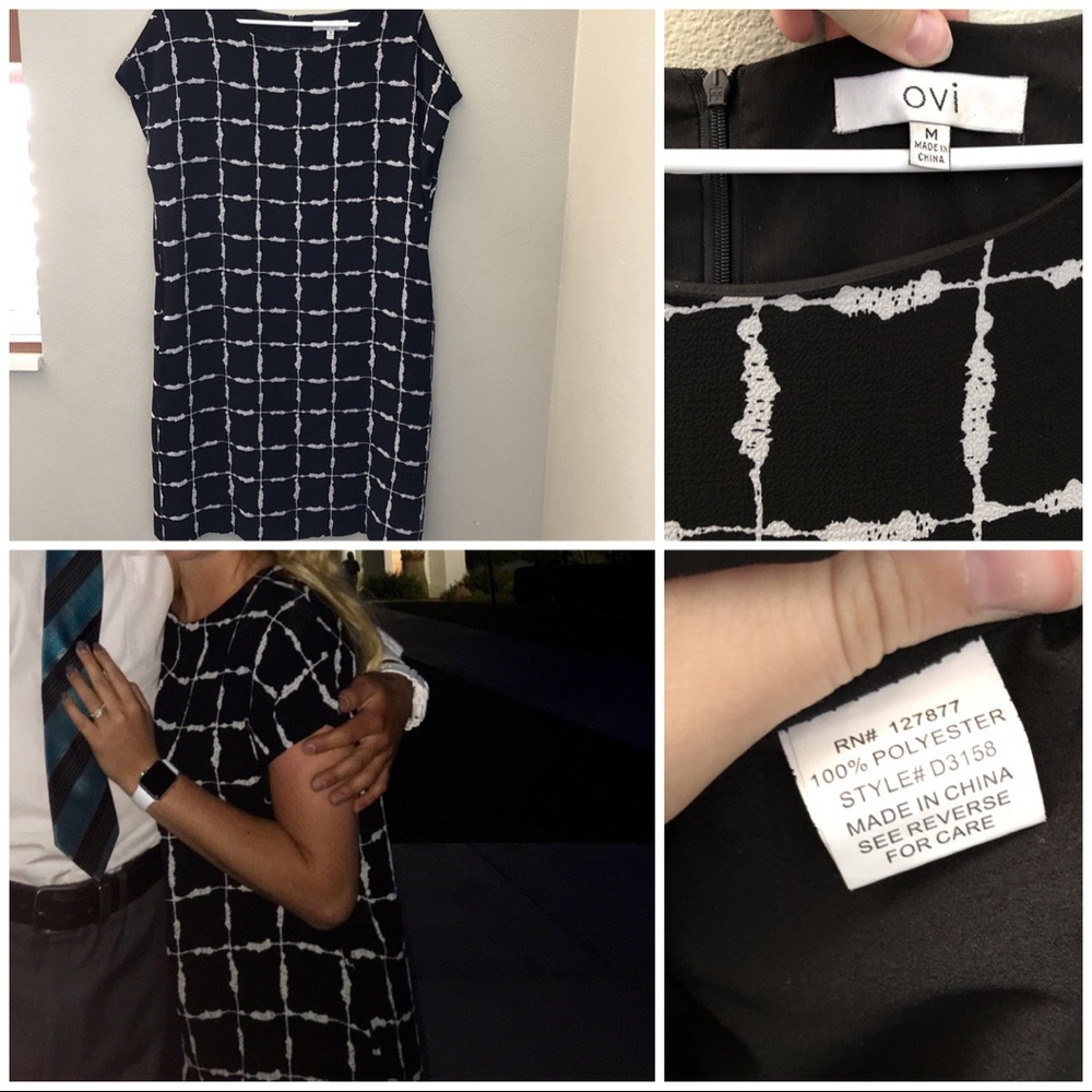Black & White Grid Dress